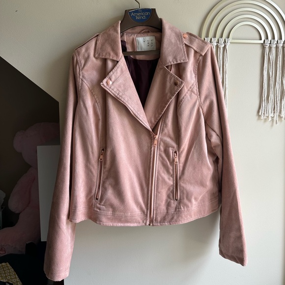 A New Day Blush Faux Leather Jacket for Women - Picture 2 of 9